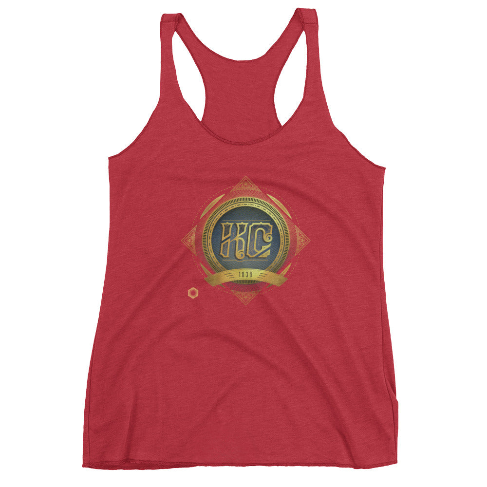 KC Antique: Women's Triblend Racerback Tank