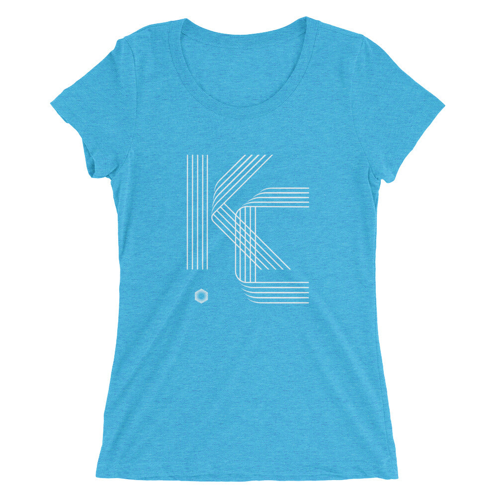 KC Five Line: Ladies' Triblend short sleeve t-shirt
