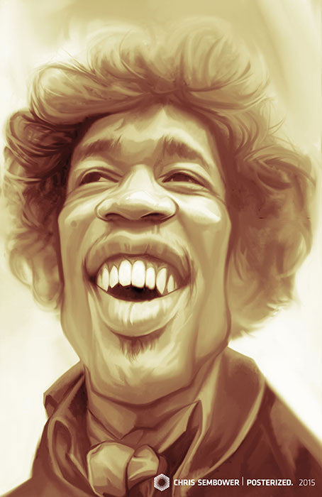 Jimi: Posterized 13x19" Paper Print