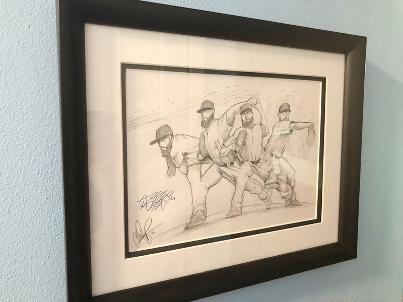 1 of 1 Framed: Snapshot Sketch Signed by Danny Duffy