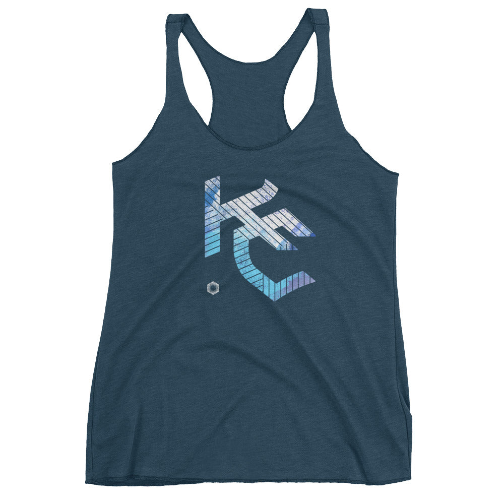 KC Gothic (Paint Roll): Women's Triblend Racerback Tank