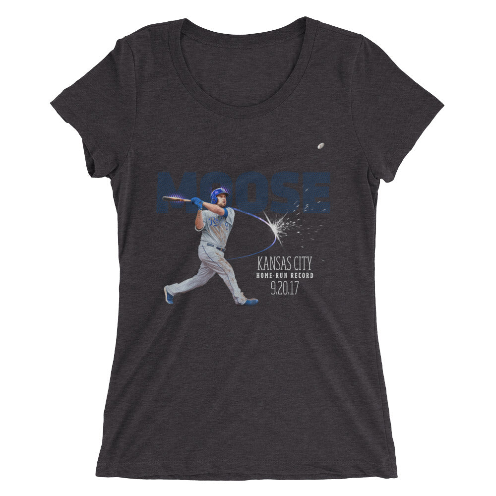 Home Run Record: Limited Edition Ladies' Form Fit Tri-Blend  Short Sleeve T-shirt