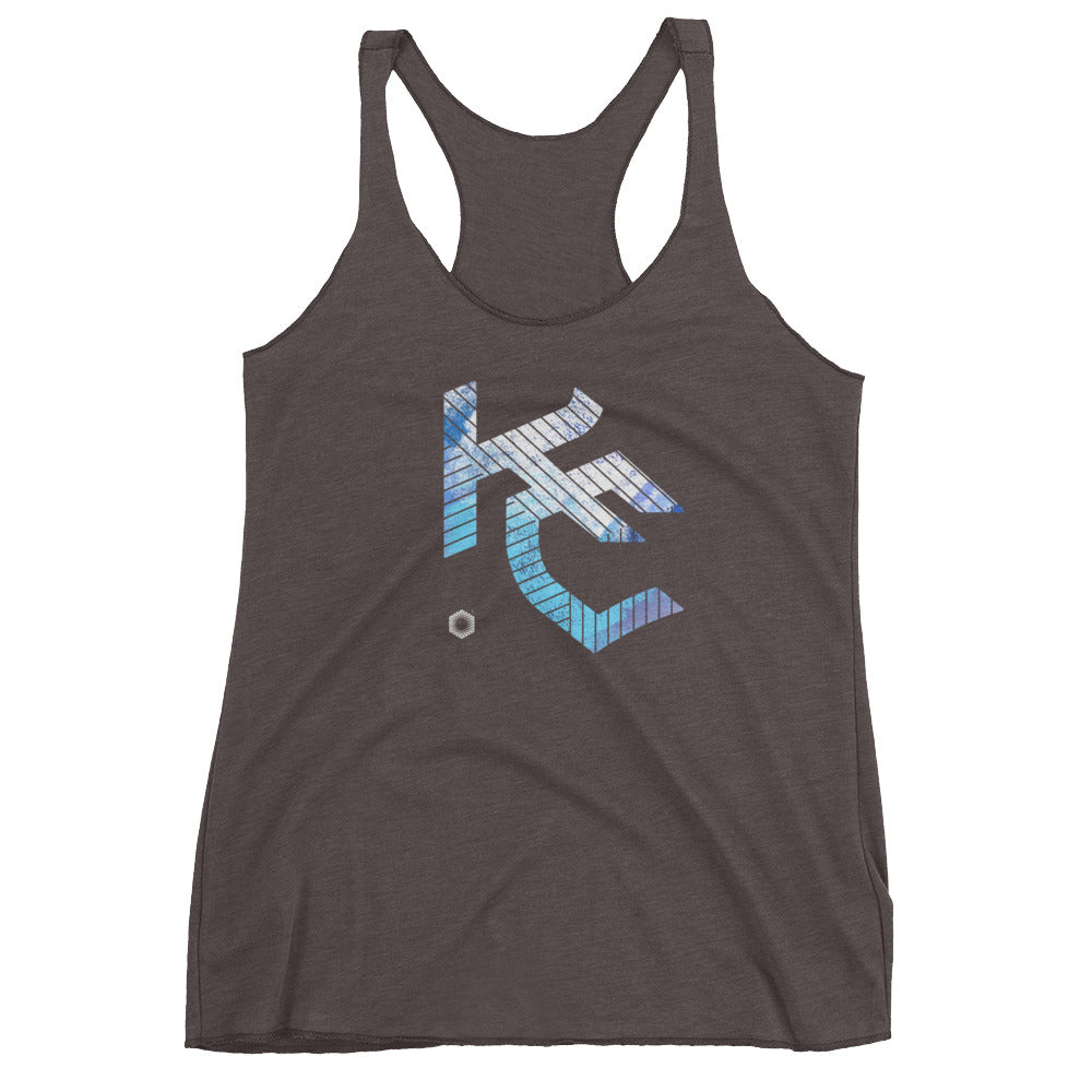 KC Gothic (Paint Roll): Women's Triblend Racerback Tank