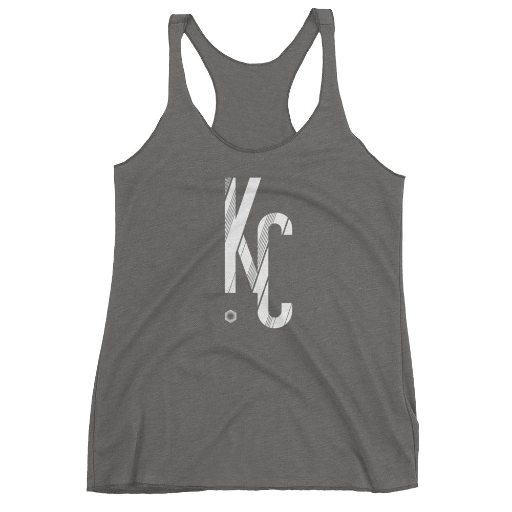 KC Sans: Women's Triblend Racerback Tank