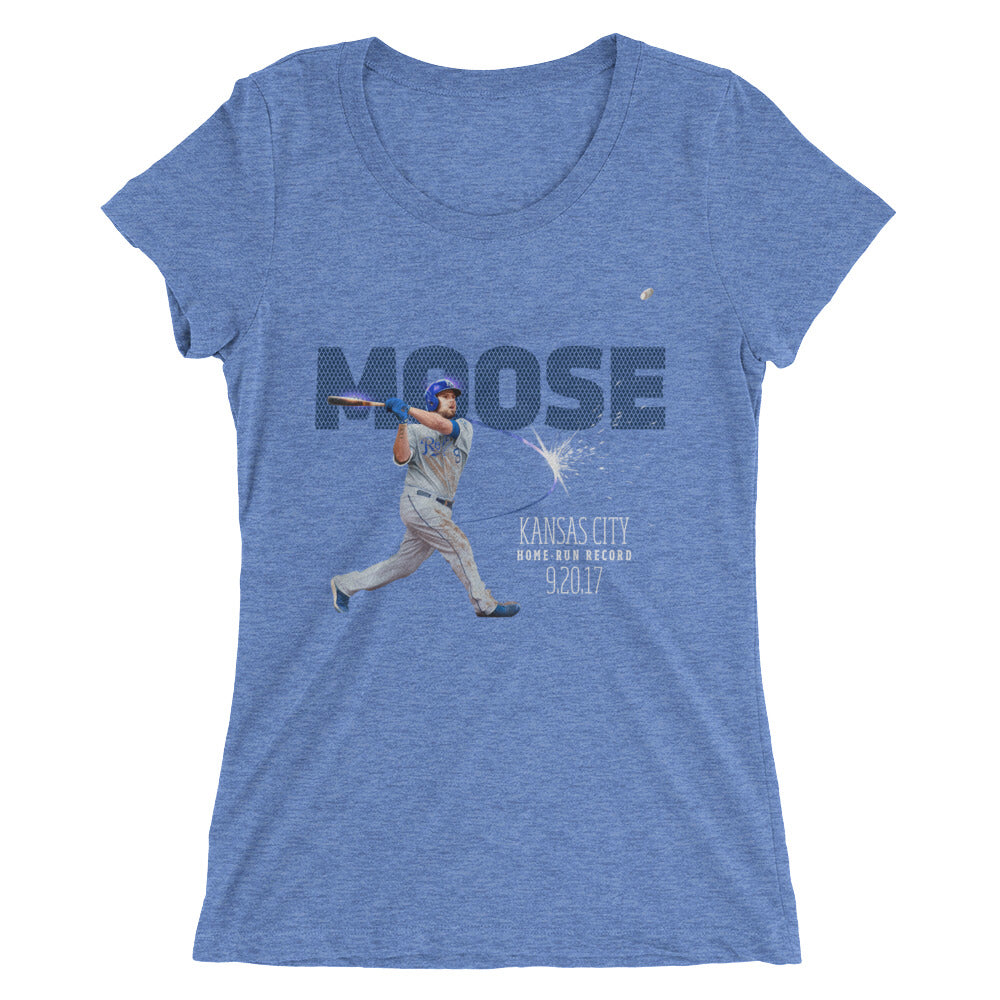 Home Run Record: Limited Edition Ladies' Form Fit Tri-Blend  Short Sleeve T-shirt